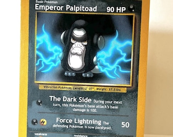 Custom Pokmon Card Emperor Palpitoad (Darth Sidious Palpatine Palpitoad)
