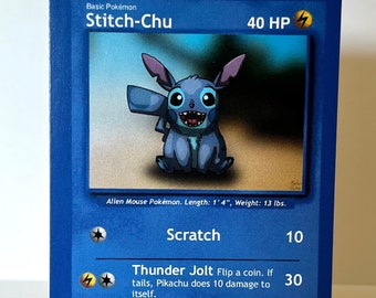 Custom Pokmon Card Stitch-Chu (Stitch Pikachu) Custom Pokmon Card Stitch-Chu (Stitch Pikachu)