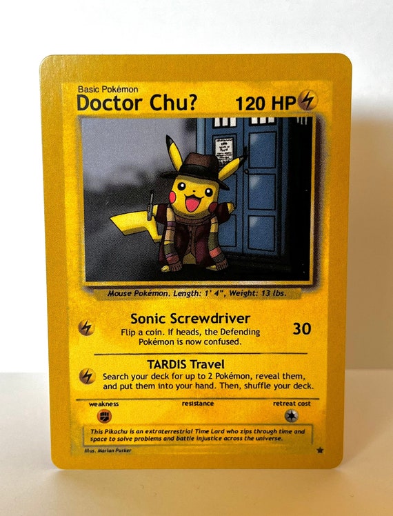 Custom Pokémon Card Doctor Chu the 4th Doctor Fourth Doctor 