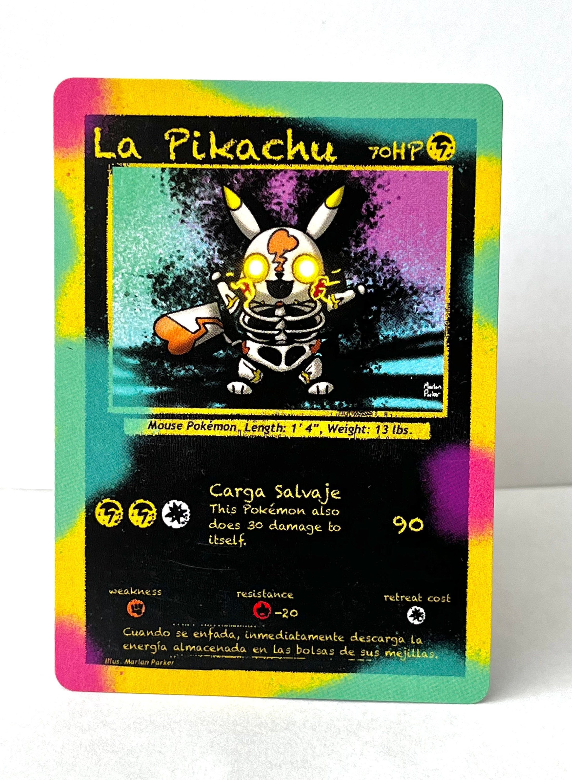 Custom Pokmon Card La Pikachu (Calaca Pikachu) Custom Pokmon Card La Pikachu (Calaca Pikachu)