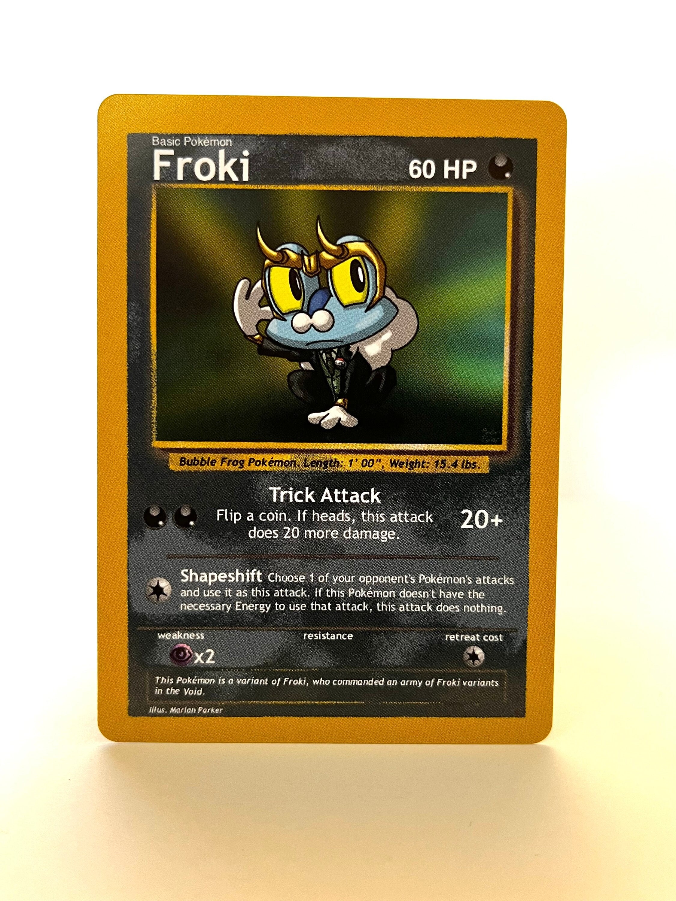 frog pokemon cards  Froakie Painted Card  Froggy leap! This card is so cute, this is the first one I tried acrylic markers on. If you want this original, it will be over on @ Single Card Originally released 2014. Froakie - Forbidden Light Pokmon