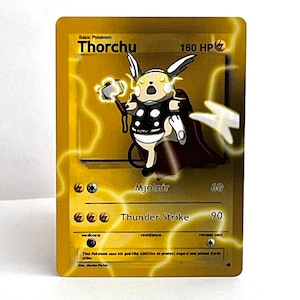Custom Pokmon Card Thorchu (thor Raichu) - Etsy Denmark Custom Pokmon Card Thorchu (thor Raichu) - Etsy Denmark