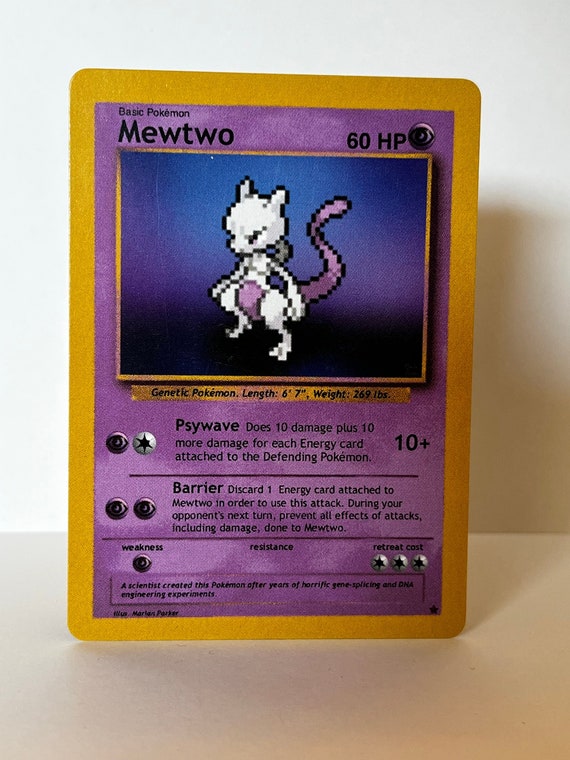 mewtwo pokemon card 60 hp Mewtwo Pokemon card GB Sprite art gx vmax vstar