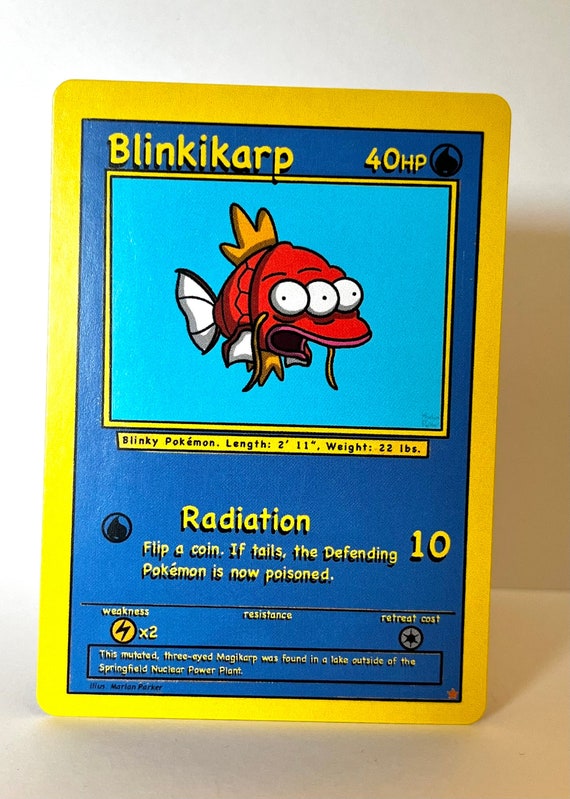 Custom Pokmon Card Blinkikarp (simpsons Blinky Magikarp) - Etsy Custom Pokmon Card Blinkikarp (simpsons Blinky Magikarp) - Etsy