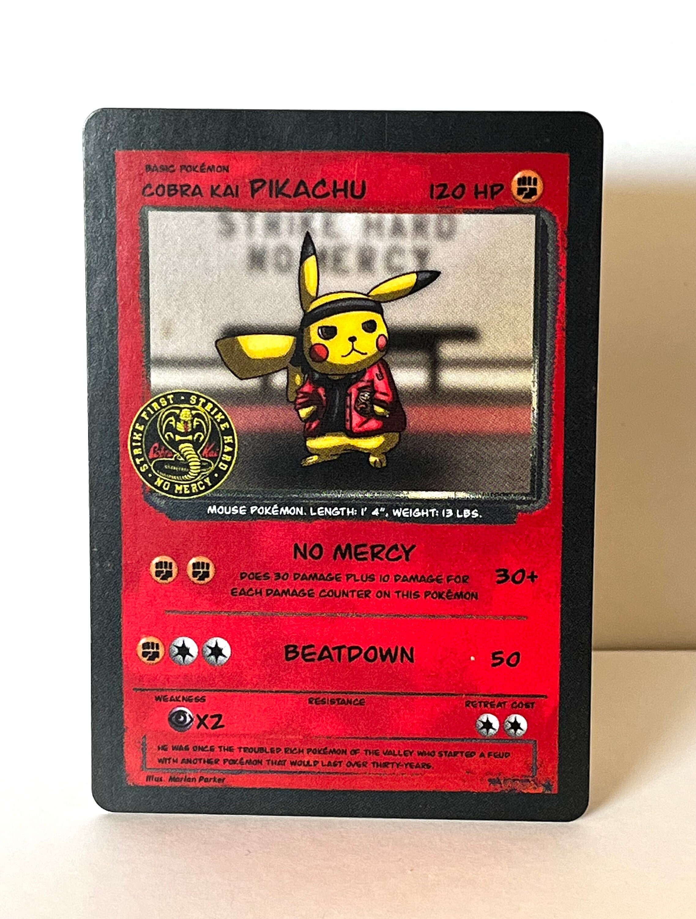 Custom Pokémon Card Cobra Kai Pikachu