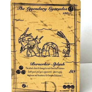 Personalisierte Pokémon Karte The Legendary Gyarados (Piraten Map Gyarados)
