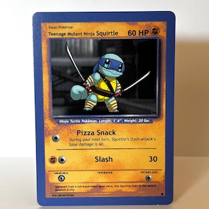 Carte Pokémon personnalisée Teenage Mutant Ninja Carapuce (Lion)