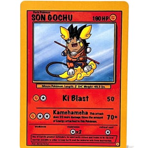 goku pokemon card Goku's Lucario V Custom Pokemon TCG Goku as Pikachu