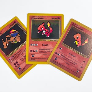 Custom Pokemon Card Pixel Charmander
