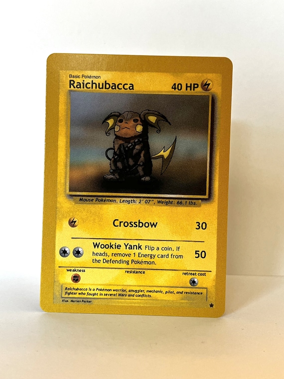 Custom Pokmon Card Raichubacca (Raichu Chewbacca)