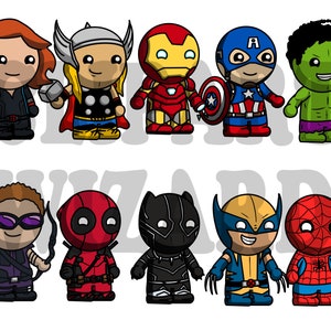 PNG Hero Clipart Character Pack 10 Superheroes Transparent Background High Quality 300 dpi Clip Art Images Super Heroes Superhero Characters