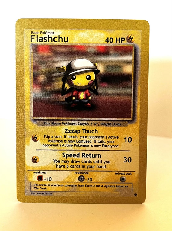 Custom Pokémon Card Jay Garrick Flashchu (Flash Pichu)