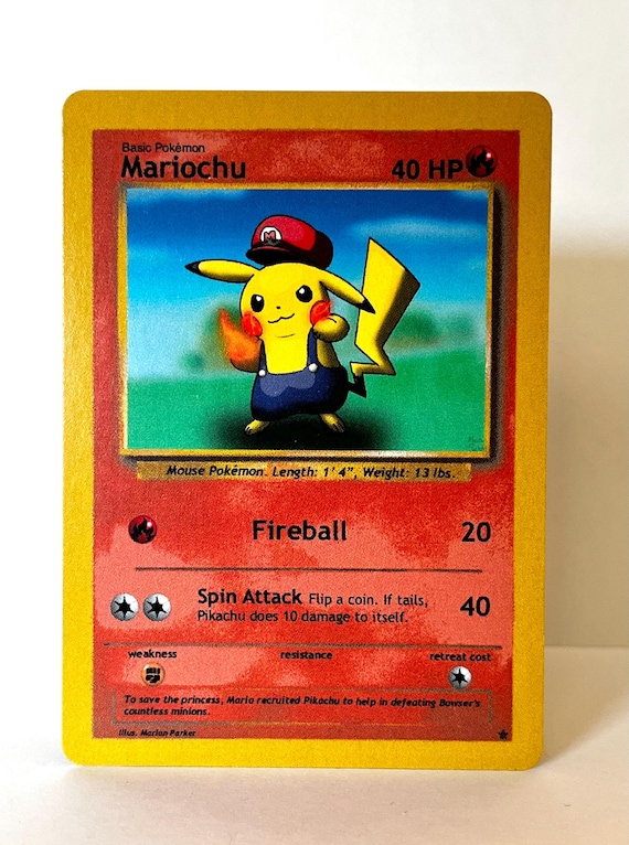 pokemon card mario pikachu 294 XY-P Promo (Graded) Pikachu Mario set Gold Metal
