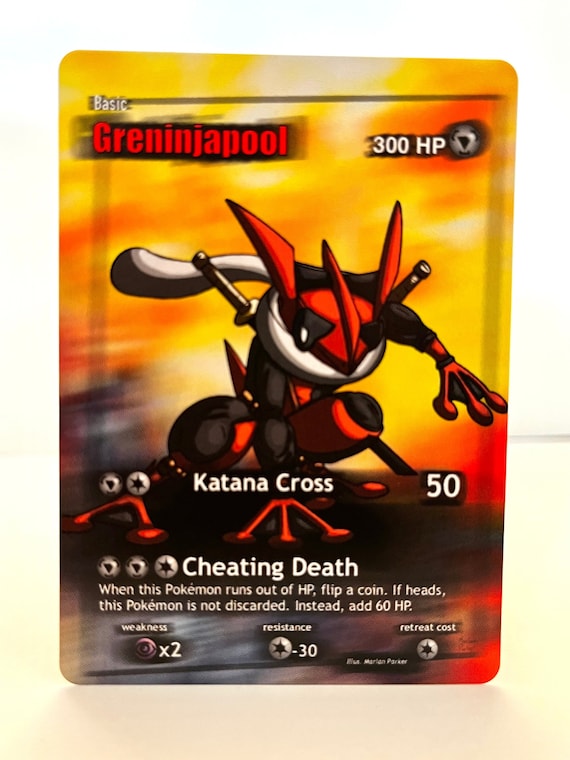 deadpool pokemon card Custom Pokémon Card Greninjapool (Deadpool Greninja)