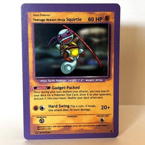 Custom Pokémon Karte Teenage Mutant Ninja Squirtle (Don)
