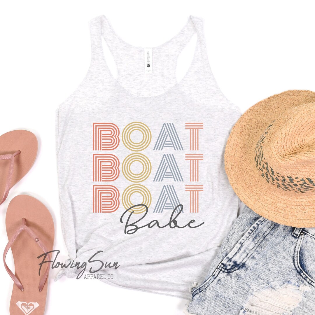 Boat Babe, Boating Girl, Tank Top, Boat Tank Top, Boating Tank Top