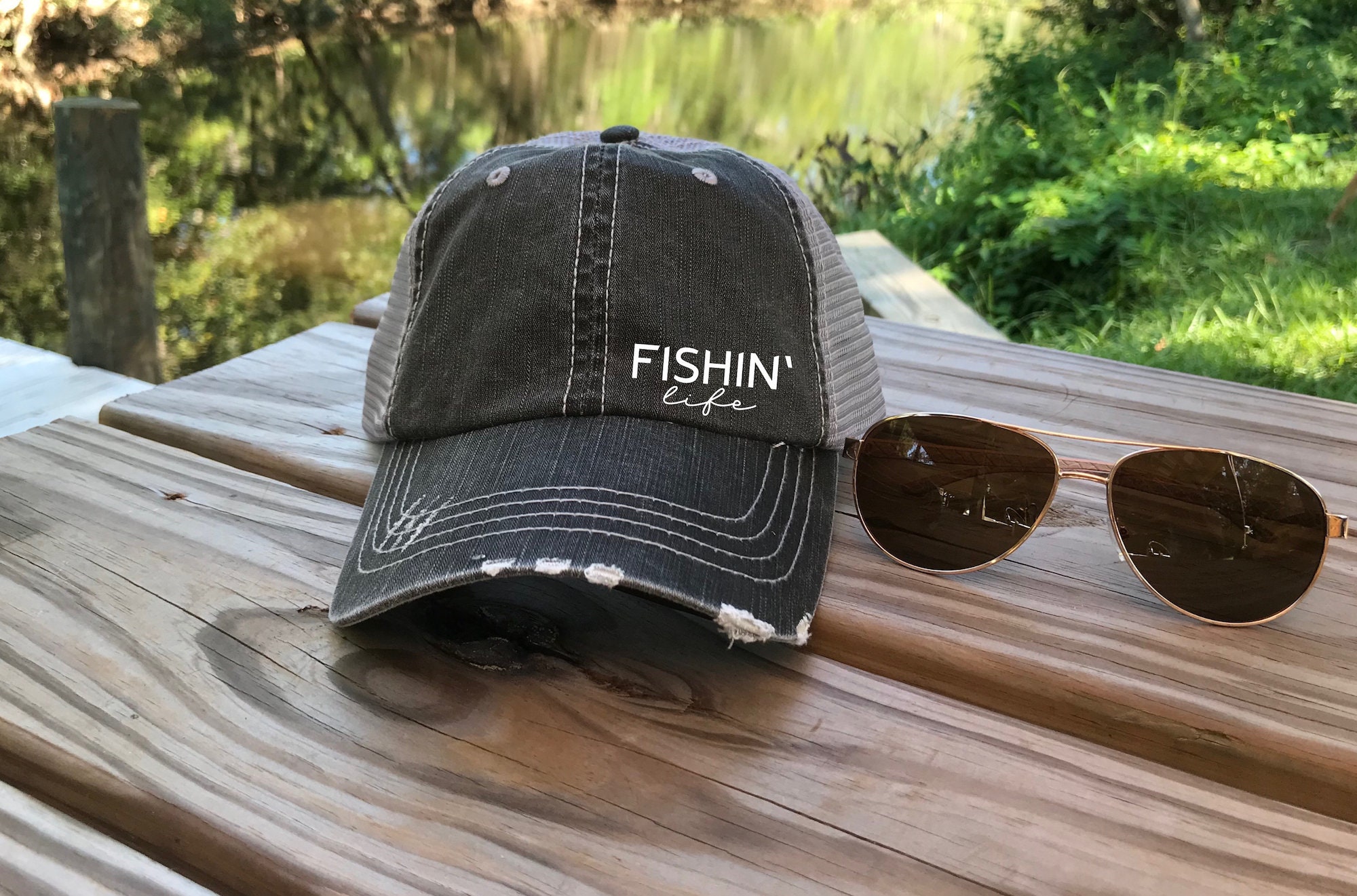 Fishin' Life Hat | Fishing Cap | Fishing Hat