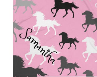 Horse Throw Blanket Etsy