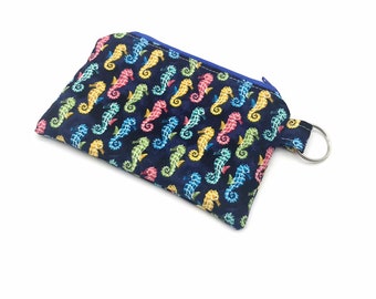 Quirky Seahorse Pattern Cute Buckle Coin Purses Buckle Buckle Change Purse Wallets