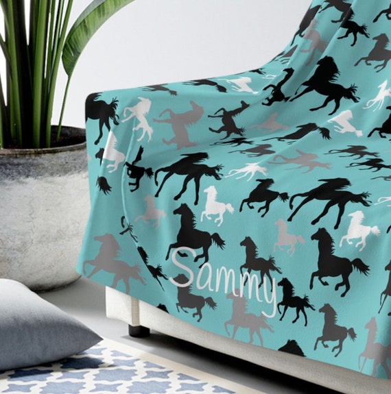 Coperta Morbida Con Cavallo Per Ragazze - Regalo Per Amanti Dei Cavalli, Plaid In Microfibra 3D Per Divano E Letto, Accogliente E Calda (130x150 Cm / 150x200 Cm)