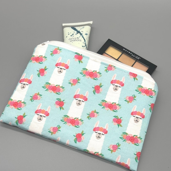 Llama gift llama lover gift set alpaca theme zipper pouch set llama theme makeup bag coin pouch for alpaca lover pencil pouch