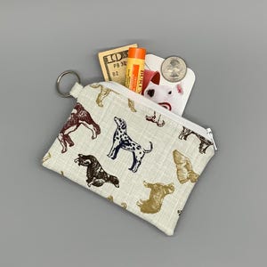 Bolsa con cremallera para regalo de perro, monedero para amantes de los perros, regalo para perros, bolsa organizadora para perros, monedero, billetera para amantes de los perros, billetera con temática de perros