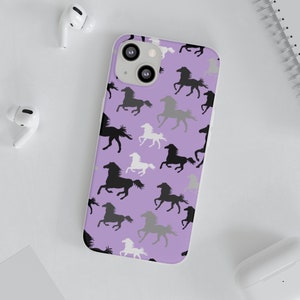 süsses pferd schutzhülle pferd unisex Flexi Case mit Pferde Motiv für Mädchen und Jungen