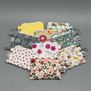 Tiny Zipper Pouch 3x4.25 | Mini Coin Purse | Small Wallet | Cute Gift Pouch | Fun Fabric Patterns & Themes | earbud Pouch