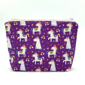 Unicorn travel bag pouch set for child, diaper bag or suitcase unicorn lover matching pouch set, baby shower gift for her, baby gift