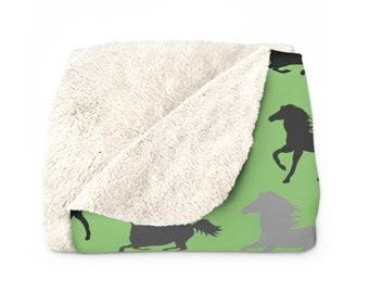 Coperta per cavalli, divertente coperta con cavalli che corrono, idea regalo per ragazze e adulti, in morbido pile leggero, accogliente, per divano, letto, camera da letto, feste, decorazione di