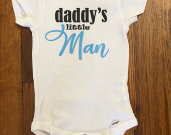 daddy's little man onesie