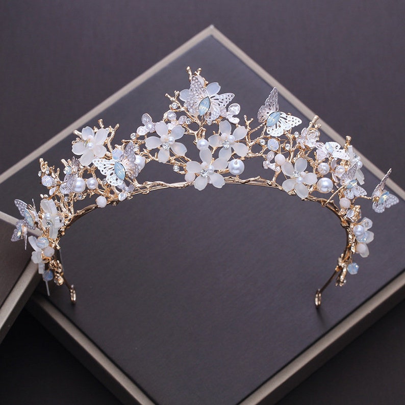 Adult Tiara Gold Tiara Child Adult Crown Wedding Tiara Etsy