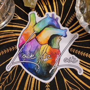 Love is Love Rainbow Heart Sticker