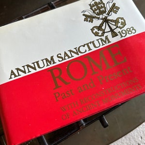 Vintage &quot;Rome:  Past and Present&quot; Historical Book with Overlays
