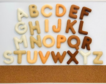 フェルト製マグネットアルファベット、小文字（2インチ） - Etsy 日本