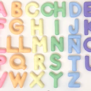 Spanish version Uppercase Felt Alphabet, alfabeto en español