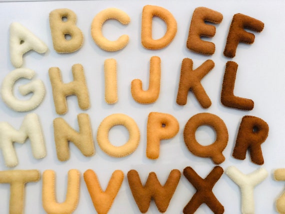 Magnetic Felt Alphabet, Magnetic Letters, Fridge Magnets, Magnets for  Children, Felt Magnetic Letters STRONGER Magnets 