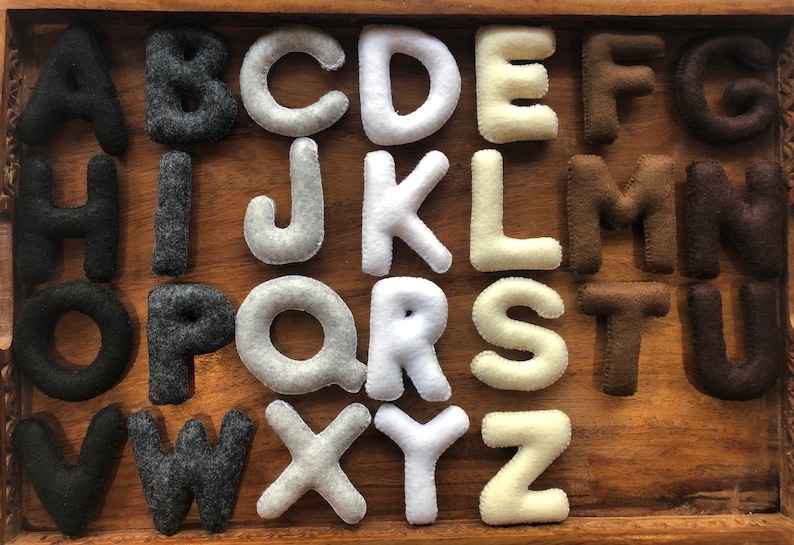 Earth Felt Alphabet