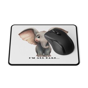 Elephant, I&#39;m all ears - Non-Slip Gaming Mouse Pad