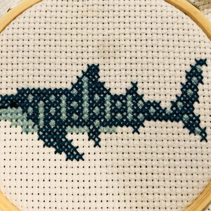 Whale Shark Cross Stitch Pattern--Easy