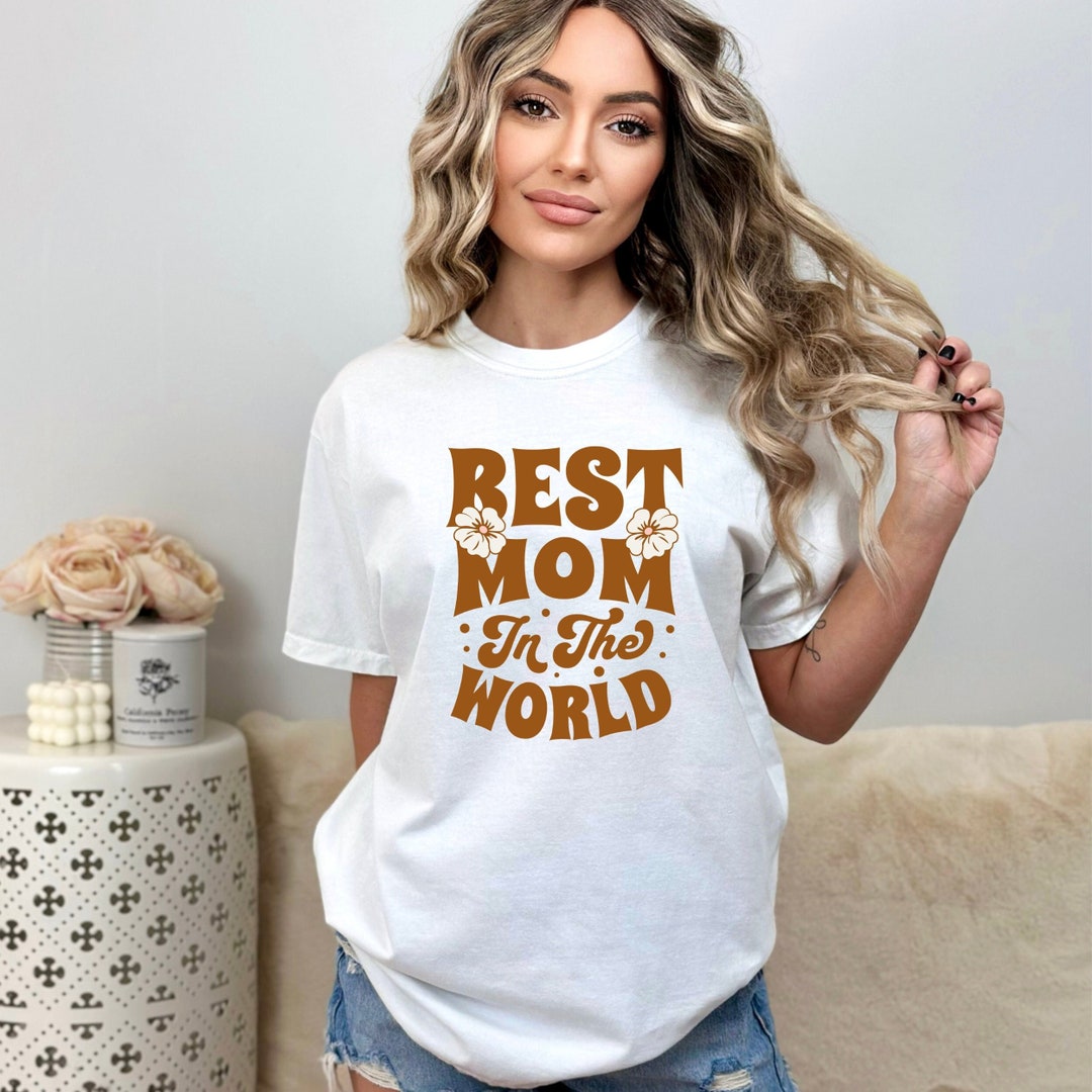 Retro Best Mom Shirt Groovy 70s Mom Shirt Best Mom Ever - Etsy