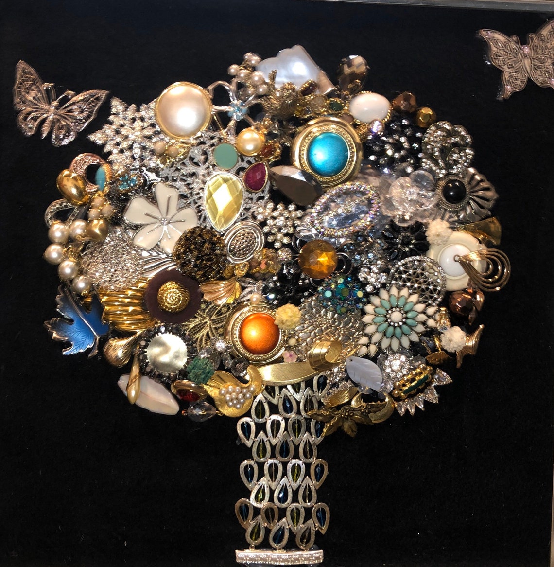 Framed Jewelry Wall Art 16x16 Etsy