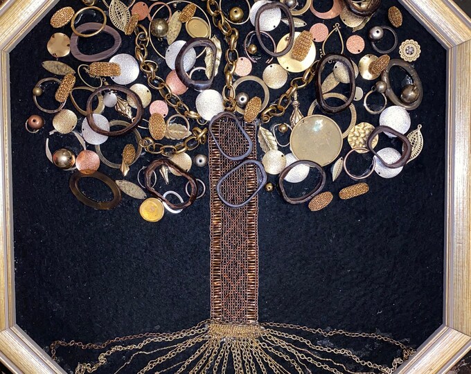 Framed Jewelry Art tree of Life Etsy