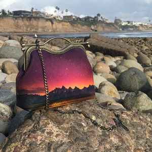Snake River Valley Velvet Handbag