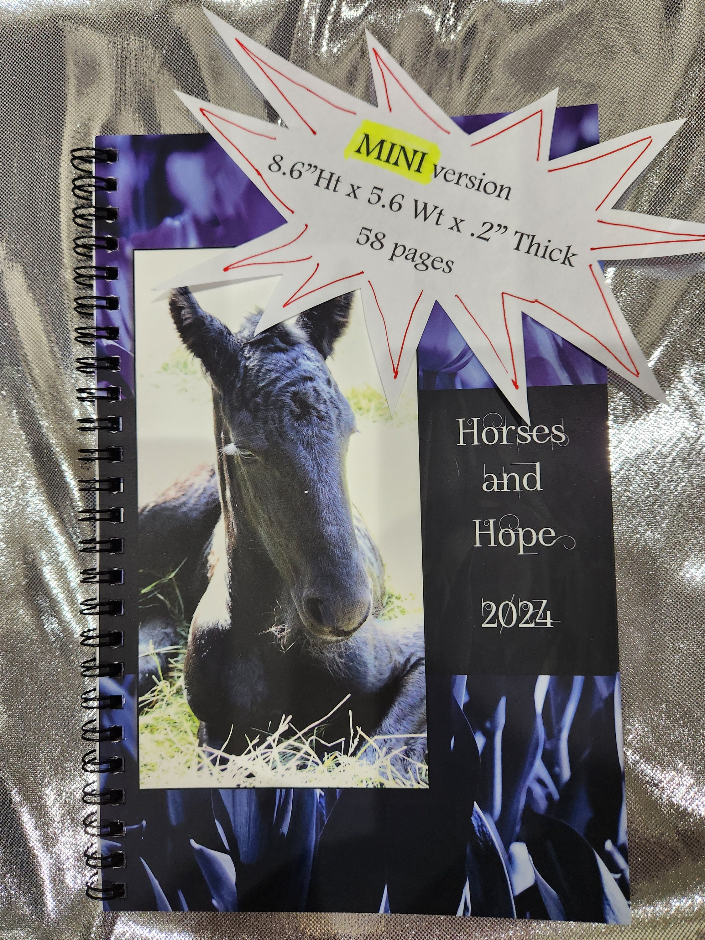 MINI Horse Planner 2024 Calendario diario semanal mensual premium con