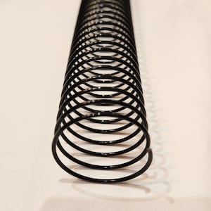 1+1/4&quot; x 12&quot; Black #4 aluminum Spiral Replacement Coil, Coil Binding, Planner Binder Coil, Book Binding Coil      Quantity: 1 Coil