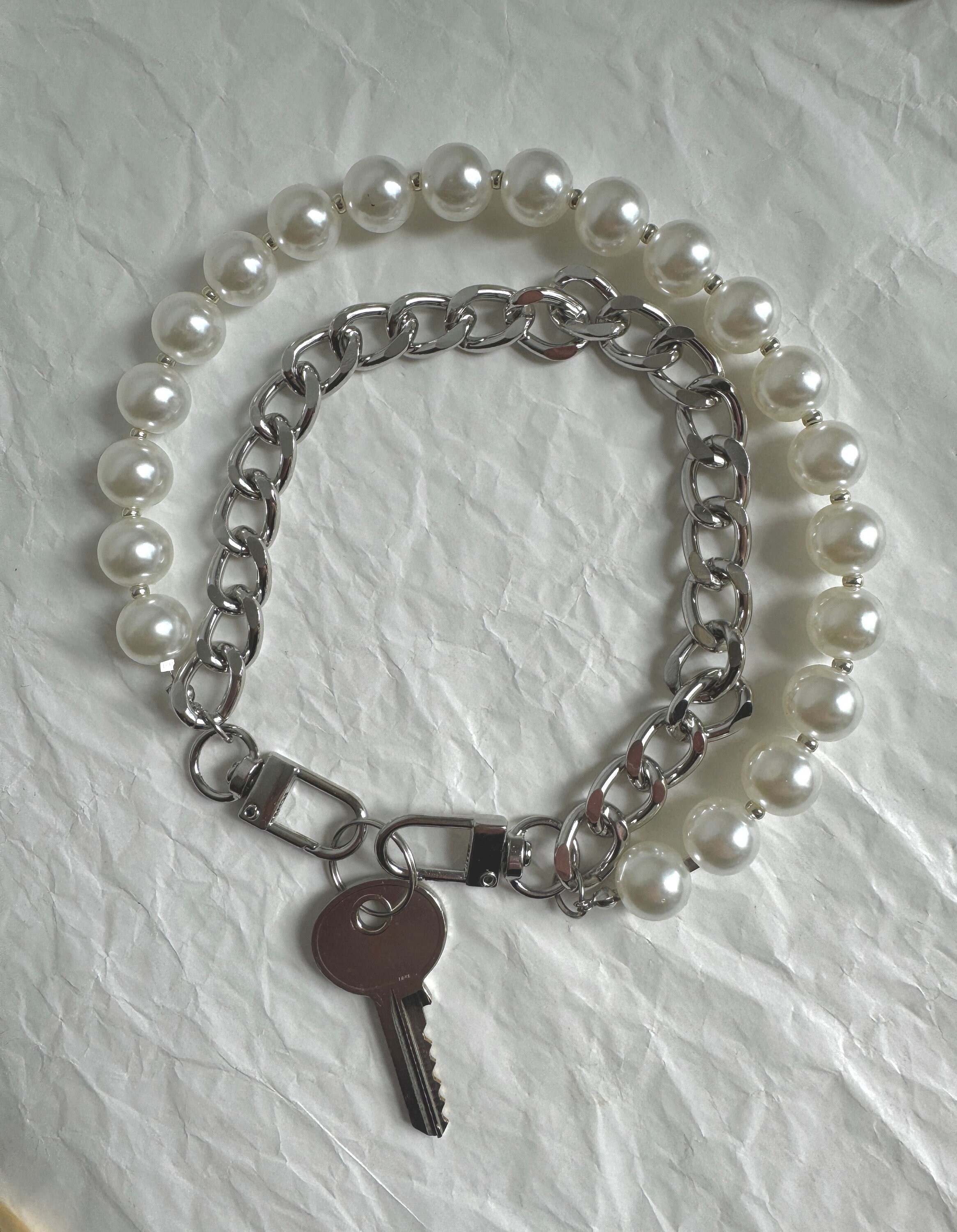小物 NICKEL FREE DROP PEARL CHAIN BELT NICKEL FREE DROP PEARL CHAIN BELT