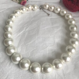 Maxi Freshwater Pearls Necklace With Silver Beads