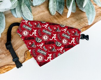 Doggie Sports Alabama Crimson Tide Nylon Dog Jersey – Unisex, Size Choice, USA Made