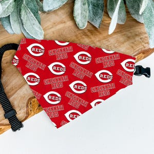 Cincinnati Reds Dog Bandana - Over the Collar MLB Pet Bandana for Reds Fans - Stylish Reds Accessory for Dogs - Reds Dog Clothes